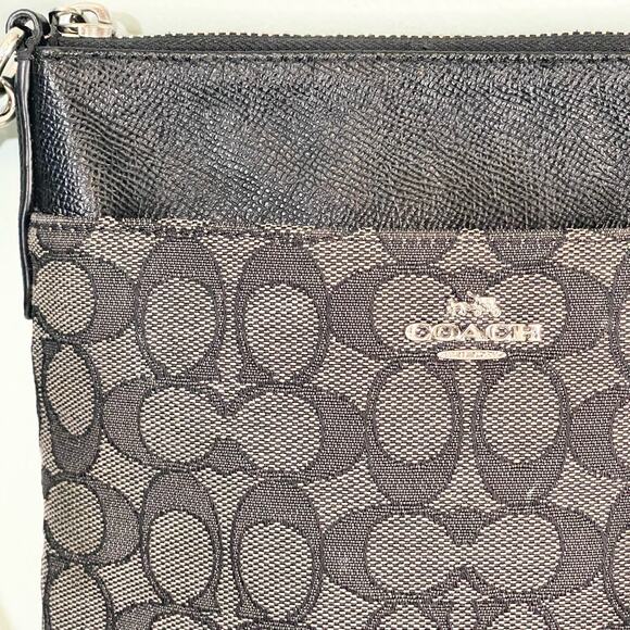 Coach Crossbody light black/brown Monogramed Leather Square Bag crossbody - Picture 2 of 11